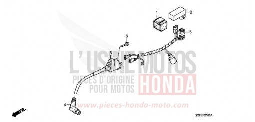 WIRE HARNESS/IGNITION COIL CRF70F7 de 2007